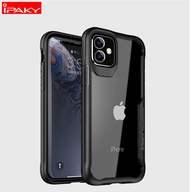 iPaky Super Series Case for Apple iPhone 7 7 Plus 8 8 Plus X XS XR XS Max SE 2020 11 12 13 14 All Model  เคส ไอปากี้ รุ่นซุปเปอร์ซีรีย์ สำหรับ ไอโฟน ทุกรุ่น หลังใส กันกระแทก