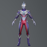 mainan ultraman lego ultraman Dark Light Truth Triga Ultraman Composite 3D Model File, FBX Non-Physi
