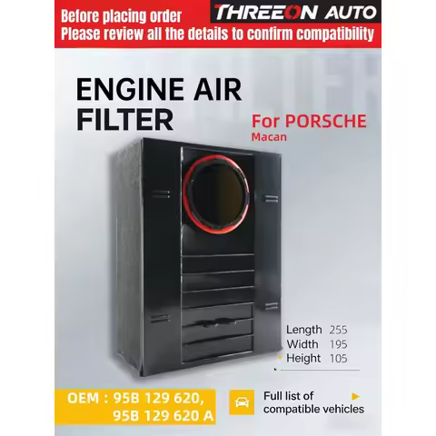 THREEON AUTO Air Filter TOA9026 For PORSCHE Macan 2.0T 3.0 GTS 3.0 S 3.6 Turbo 95B129620 MANN C26058