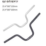 LITEPRO M Handlebar for Brompton Folding Bike Height 120 160mm 25.4X580 Folding Bicycle M Handlebar Integrated Process