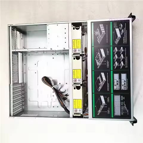 Super Huge Storage 24 Bays 4u Hotswap Rack NVR NAS Server Chassis S46524 for Chia Mining Storage Ser