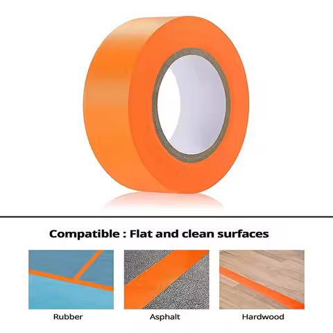 1PC Pickleball Tape For Outdoor Court Temporary Pickleball Court Line Tape Court Marking Kit For Pic