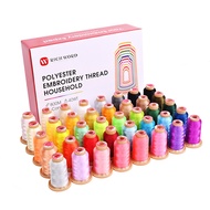 Poolin 800M 40 Colors Embroidery Thread,40WT(108D/2) Polyester Thread, Embroidery  Sewing Machines