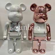Silver Plus 400% Bearbrick Action Doll Height Collections Action Figurine Toy