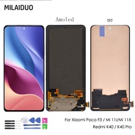 Amoled OLED / TFT LCD For Xiaomi Poco F4 / F3 / F3 Pro / Redmi K40 / K40 Pro  / Mi 11i / Mi 11X LCD Display + Touch Screen Assembly