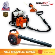 APACHE TurboCUT WB728T Super Heavy Duty Garden Trimmer Backpack / Brush Cutter 32.8cc + APACHE Turbo