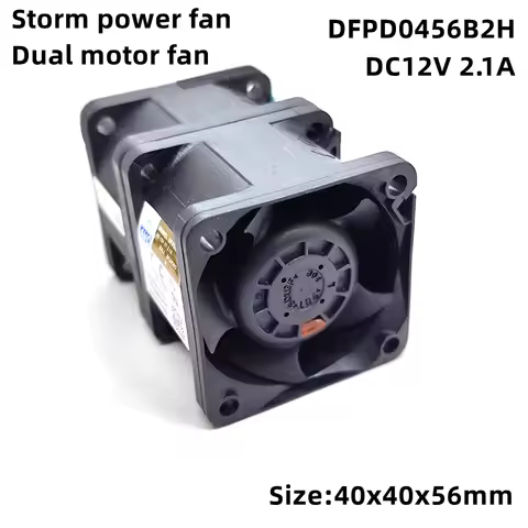 New original DFPD0456B2H 12V 2.1A 4cm 4056 server violent cooling fan suitable for retrofitting dual