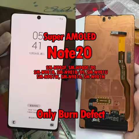 6.7" Burn Defect Super AMOLED For Samsung Galaxy Note20 LCD N980F N981B N981U N981W N981 Display Tou