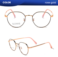IOOI Eyewear - Kacamata Bulat Titanium Bisa Minus Anti Radiasi Photocromic Blueray Pria Wanita 2825