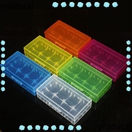 YNATURAL Battery , Coloful Plastic 18650 Battery Box,  4 AA AA Portable Anti-slip Battery Holder Sto