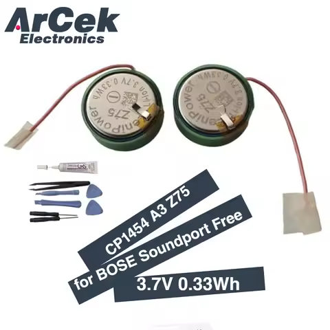 2PCS CP1454 A3 High Quality 1454 3.7V 89mAh Battery with Wire Z75 for BOSE Soundsport Free Earphone 