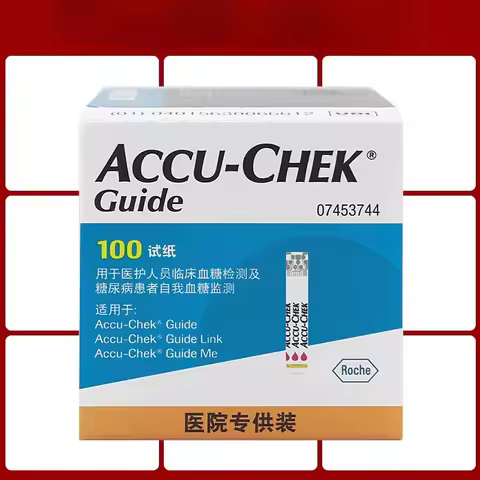 Roche Zhihang Blood Glucose Test Paper 100 Tablets Bottled Original ACCU-CHEK Guide Suitable for Zhi