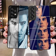 Ian Somerhalder  the vampire diaries Tempered Glass Phone Case For Samsung Galaxy A11 A14 A20 A30 A2