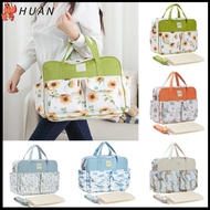 HUAN Large Capacity Baby Diaper Bag Waterproof Fashion Printing Mommy Handbag Travel Changing Bags Stroller Nappy Bags