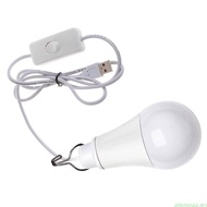 amonoqa USB LED Light Bulb Portable Camping Light Mini Light Bulb 5W Reading Light