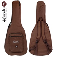 Kazuki กระเป่ากีตาร์โปร่ง 41 นิ้ว บุฟองน้ำหนา 12 มิล มีที่สะพายหลัง Soul Series รุ่น DCKZ-SOUL12MM (Acoustic Guitar Gig Bag) Brown