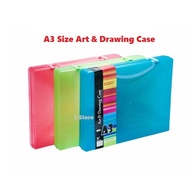 A3 Size Niso Art and Drawing Case with Handle (55 mm) for drawing block drawing paper