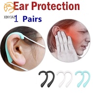 1 Pair Face Mouth Shield Silicone Earmuffs Reusable Ear Hooks Unisex Ear Protection Accessories-B2