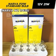 NARVA P21W Standard Bulb – 12V 21W (BA15s) – Part No. 17635
