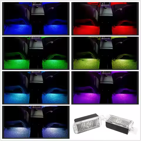 LED Car Footwell Light Interior Atmosphere Lamp Accessories For AUDI Q3 8U F3 Q5 8R FY Q7 4L 4M Q8 A