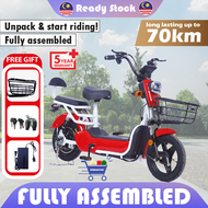 Motor Skuter Ebike Electric scooter adult NEO 350w + pedal Rechargeable e scooter Skuter elektrik dewasa 48V Battery
