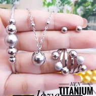 Titanium adult jewelry set 25jj