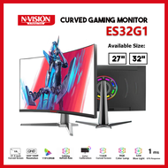 NVISION 32 Inch 27 Inch 180Hz 165Hz Gaming  Curved Monitor 1500R Frameless FHD 1Ms RGB Pc Laptop Monitor