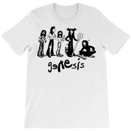 Funny Man Genesis Band T Shirt Caricature White S 4XL