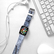 Apple Watch Series 1 , Series 2, Series 3 - Apple Watch 真皮手錶帶，適用於Apple Watch 及 Apple Watch Sport - Freshion 香港原創設計師品牌 - 冰花圖紋