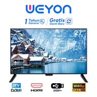 WEYON TV Led Digital Analog 24/25/27/30 inch Murah Promo tv led 24 inch murah tv led 25 inch murah tv led 27 inch murah TV tabung FHD Televisi USB-HDMI-AV-VGA