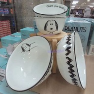 需訂購🌈韓國Corelle Snoopy 黑白系列 2人用4件裝