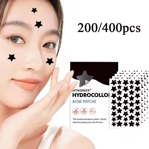 200/400pcs Black Pimple Patches For Ance Cute And Invisible Cute Star Shaped Pimple Cover Sticker Be