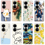 Casing for huawei p50 pro Soft Case TPU Print Phone Cover