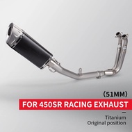 For CF 450SR Full Exhaust System 51mm Titanium alloy Motorcycle Exhaust Muffler Moto Escape 450sr Ex