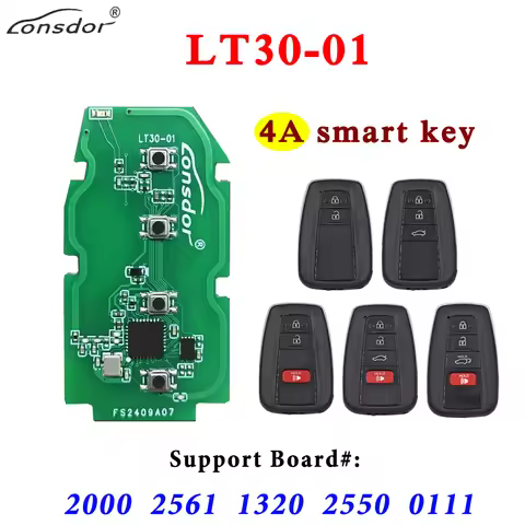 Lonsdor LT30-01 Universal 4A Smart Key PCB for Toyota Corolla Levin Allion Camry work with K518 Pro 