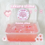 Sakura Slime 200cc 200ml clear pink slime fluffy slime