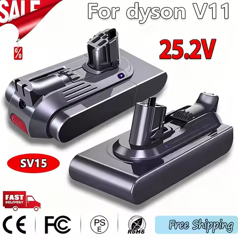 25.2V 6.8Ah/9.8Ah Battery For Dyson V11 SV15 SV16 SV17 SV18 SV22, Absolute Animal Fluffy Vacuum Clea