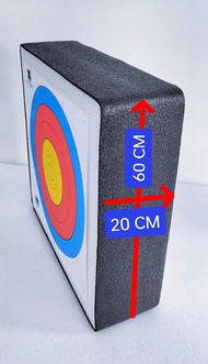 ARCHERY TARGET BUTT DIMENSION 60CM X 60CM X 20CM + FREE TARGET FACE