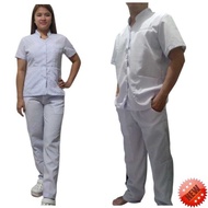 & Chinese Collar Nurse Uniform For Menwomen