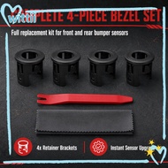 WITTII 4PCS Parking Assist Sensor Bracket, ABS Black Parking Aid Sensor Trim, Tight 5LS52TZZAA Bumpe