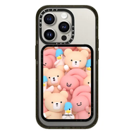 เคสไรน์สโตนของแท้กระเป๋าเก็บบัตรสแนปปี้มีกระเป๋าเก็บบัตรที่ใส่บัตรกระเป๋าเงินแฟชั่น Magsafe สำหรับ i