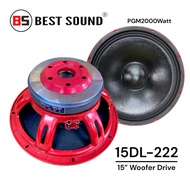 (SEBIJI) BS 15 inch BS15DL222 1000Watt RMS Woofer Speaker Driver Precision Transducers