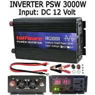 Inverter DC to AC Pure Sine Wave 3000 Watt DC 12V 24V 48V 60V to AC 220V PSW NBQ2000Watt