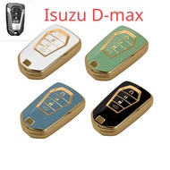 4 Buttons TPU Car Key Case Keychain For Isuzu X Series DMAX D-Max X-Terrain Pickup 2020 2021 2022 MU-X LS-T Smart Remote key Cover shell protector