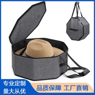Hat Storage Box Foldable Hat Box Travel Hat Storage Bag with Handle Men Women Storage Large Hat Bag