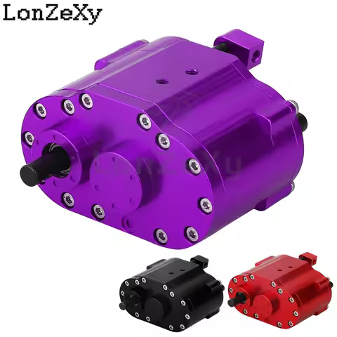 2 Speeds Transfer Case Gearbox Transmission Box 46x53x32mm for Axial SCX10 RC 4WD D90 1/10 RC Crawle