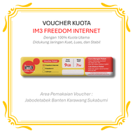 IM3 Freedom Internet Kuota 9GB 7 Hari | Voucher Data | Area Jabodetabek Banten Karawang Sukabumi