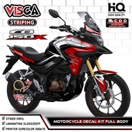 CB 150 X Full Body Sticker - CB150X Decal - Cool CBX Striping Variations - CB 150X Fullbody Decal Af