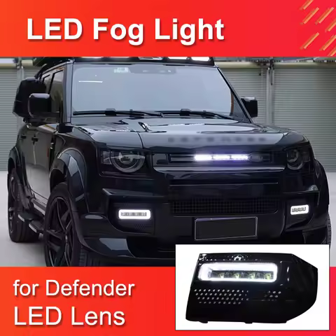 Fog Light for Land Rover Defender 110 2020-2024 LED Lens Fog Light Defender lights Daylight Defender