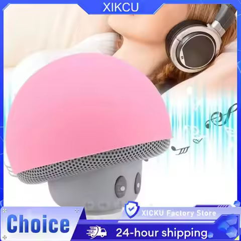 XIKCU Bluetooth Mushroom Speaker Waterproof Can Be Used as a Mobile Phone Holder Suitable for Family